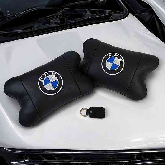 Автоподушки з логотипом BMW, Підголівник для сидіння автомобіля, Подарунок автолюбителю JP-14 Львів