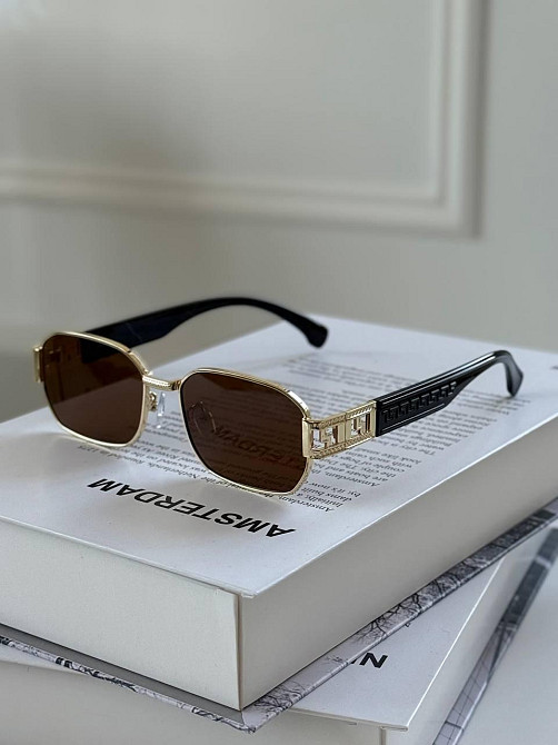 Модные очки унисекс на среднее лицо с металлической оправой MasterSem Киев - изображение 2