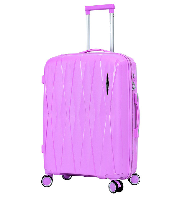 Чемодан полипропиленовый MADISSON 51103 средний 67 см сиреневый Киев - изображение 11