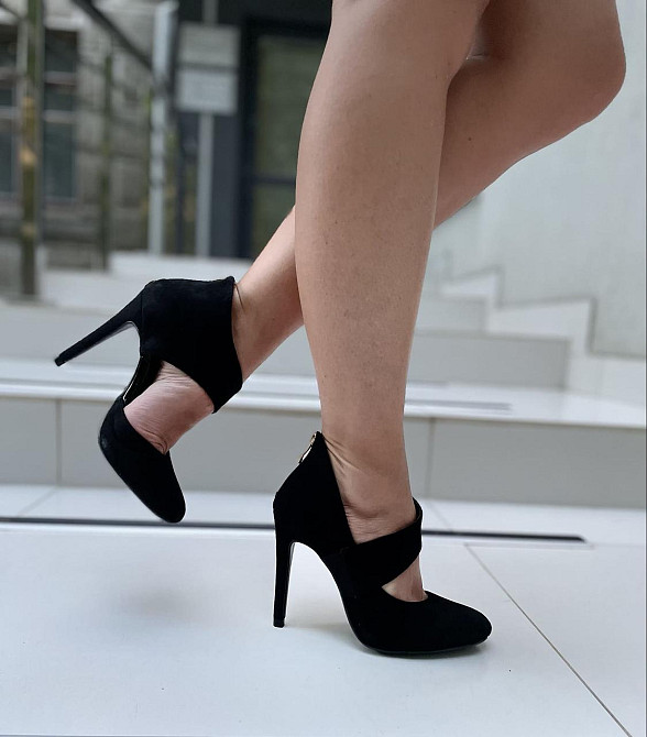 Vices Туфлі жіночі VICES чорні екозамша висота каблука 10 см розміри 36р.40р. (1130-1) Коломыя - изображение 8