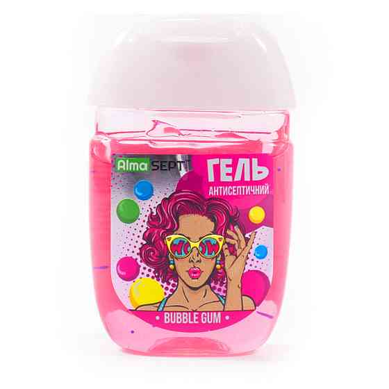 Антисептичний гель AlmaSept для рук PopArt Bubble gum Київ