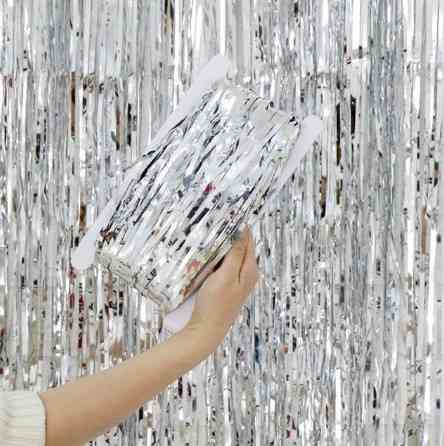 Дощик для фотозони 3 м на 1 м сріблястий Київ