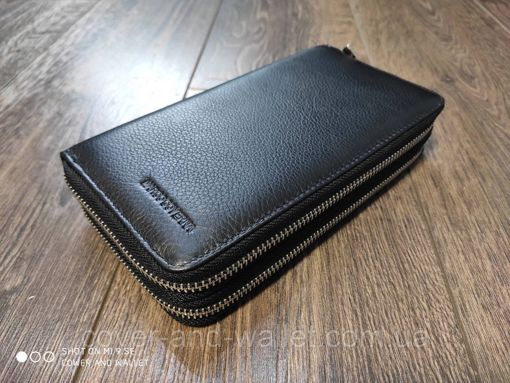 Шкіряний чоловічий гаманець клатч на дві блискавки Marco Coverna 801 Київ - фото 4