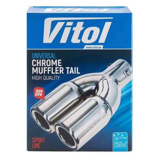 Насадка на глушник НГ-1167B X Pipe, внутрішній діаметр 64мм, довжина 241мм, подвійний зовнішній діаметр 89мм Харків