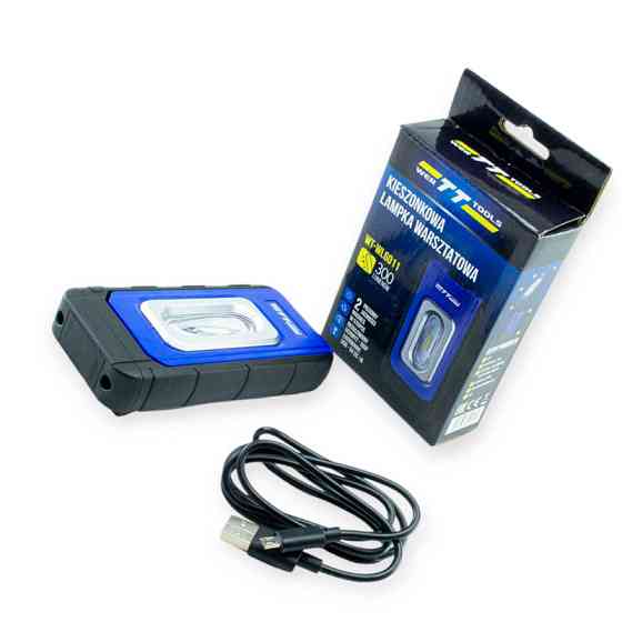 Фонарь инспекционный 5w cob акб 1500 мач, usb, магнит, 2 режима, на подставке с регулировкой Wer Tools Мукачево