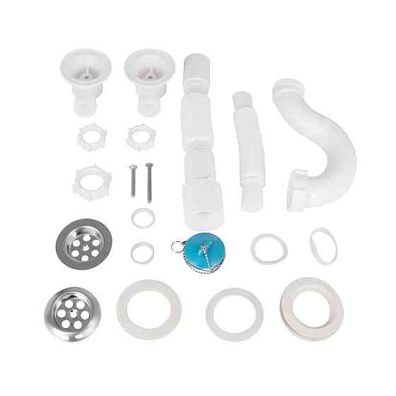 Сифон для ванни Lidz (WHI) 60 03 V001 00 прямоточний (вихід 50 мм) Київ