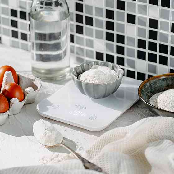 Ваги кухонні Adler AD 3181 white електронні/ 10кг/ г; кг, фунт/ 2хААА/ автовимкнення/ скло Вінниця