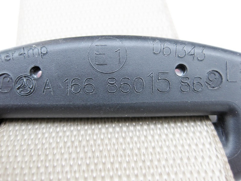 Mercedes-Benz  A1668601586 8P19 Ремінь безпеки 3-й ряд лівий бежевий GL X166 Одеса - фото 3