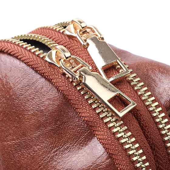 Компактная женская сумка через плечо на два отделения из экокожи Vintage 22783 Коричневый Киев