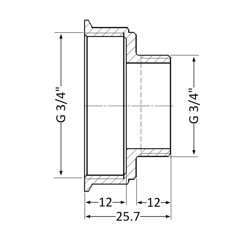 Перехідник Thermo Alliance Standart 3/4"х3/4" ВН SD4092020 Київ - фото 7