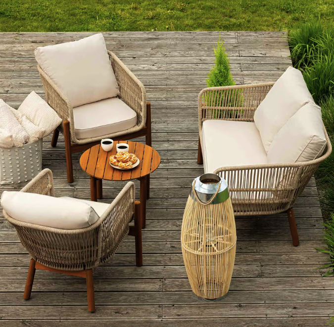 Комплект садових меблів Di Volio Deli бежево-кремовий Київ - фото 3