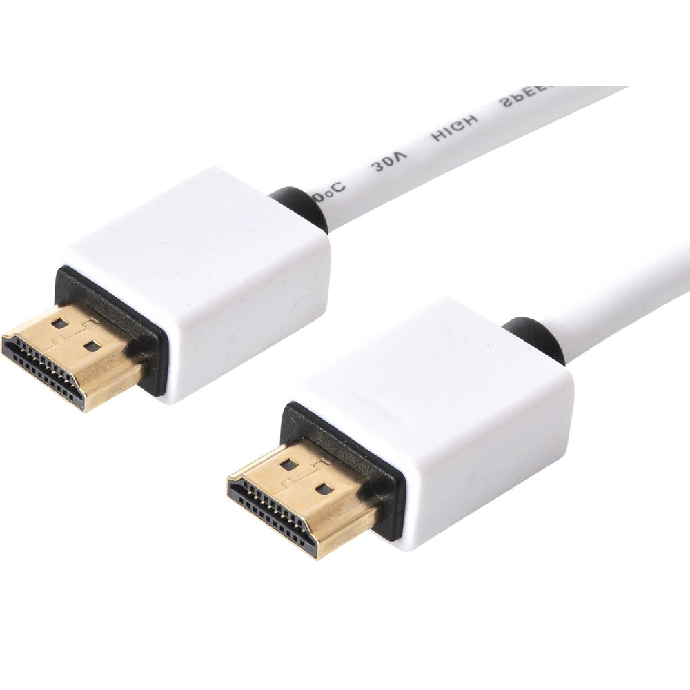 Кабель HDMI M - M, 1.0 м, Sandberg, HDMI-2.0 білий Винница - изображение 1