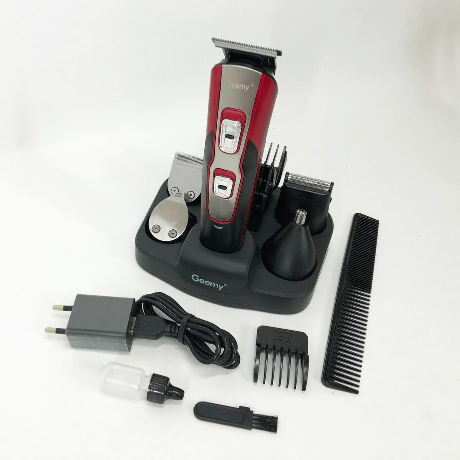 Професійний бездротовий тример GEMEI GM-592, Машинка-тример 3 в 1 для стрижки волосся LU-57 Івано-Франківськ - фото 6