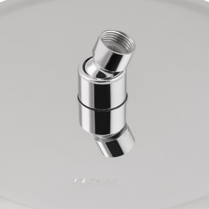 Лейка для верхнего душа Lidz Niagara 125 245 мм округлая из нержавейки Chrome Харьков - изображение 4
