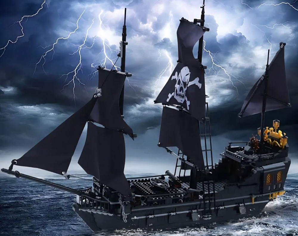 Конструктор корабель ЧОРНА ЖЕЧУЖИНА в КОРОБКІ 1424 деталі. Харків - фото 7