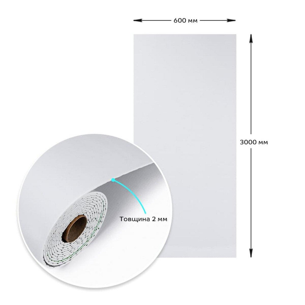 Самоклеящаяся виниловая плитка в рулоне 600х3000х2мм Мат SW-00002973 Днепр - изображение 3