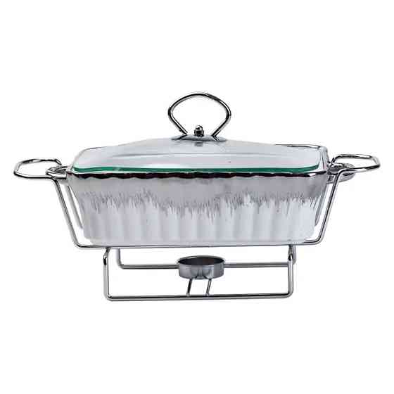 Марміт прямокутний на 1 л порцелянаовий з підігрівом 31×16×11 см HP1019 Коломыя