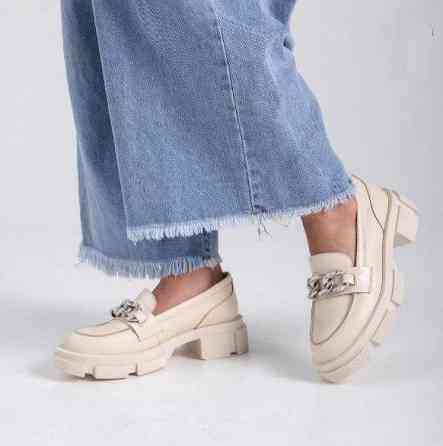 Туфлі жіночі GREMMY бежеві натуральна шкіра низький хід 37р.39р.40р.41р. (5355) Коломия