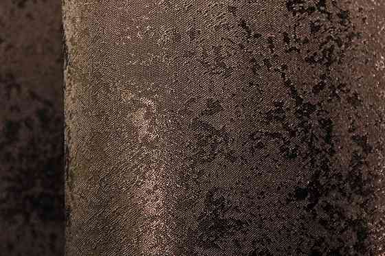 Комплект готових штор VR-Textil Жакард Мармур Al1 № 436ш Коричневий 150х270 см 2 шт (30-176) Київ