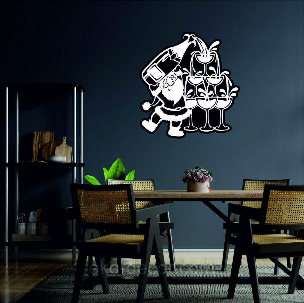 Декоративне настінне Панно «Дід Мороз», Декор на стену Київ - фото 7