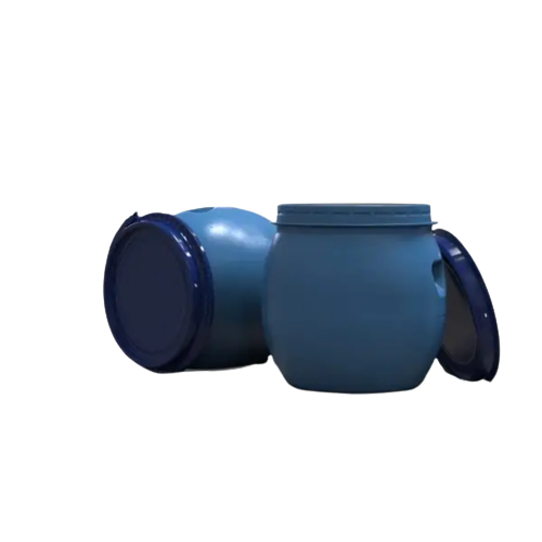 Бочка харчова 35 л d37см 3 кулі синя пластик.хомут + засувка LITOLAN Житомир - фото 4