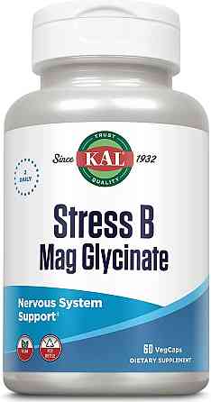 Стресс В-комплекс із магнієм гліцинатом (Stress B Mag Glycinate) 60 капсул Київ