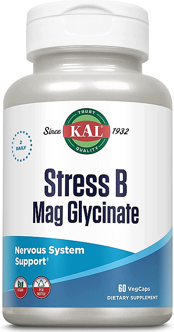 Стрес В-комплекс с магнием глицинатом (Stress B Mag Glycinate) 60 капсул Київ - фото 1