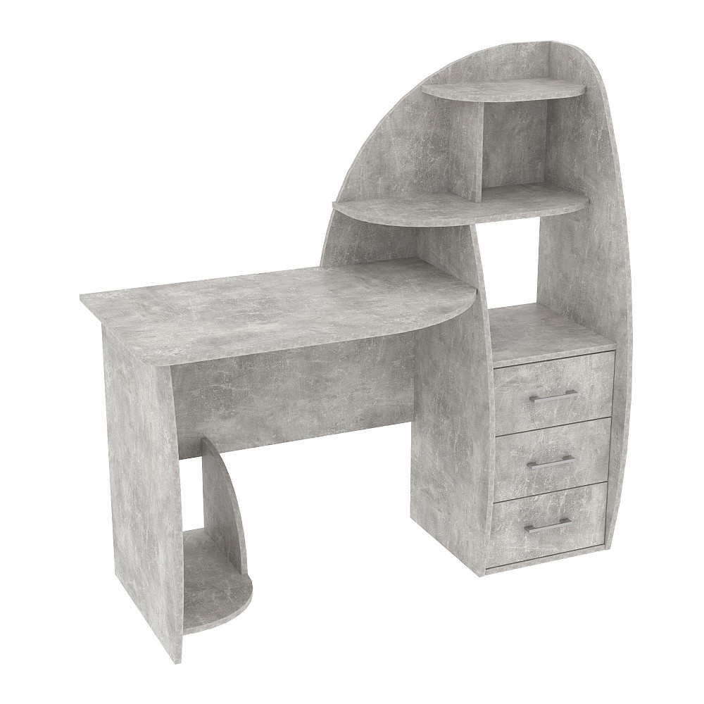 Стол письменный СКП-2 №10, Бетон, 1300/550/1300 Львов - изображение 1