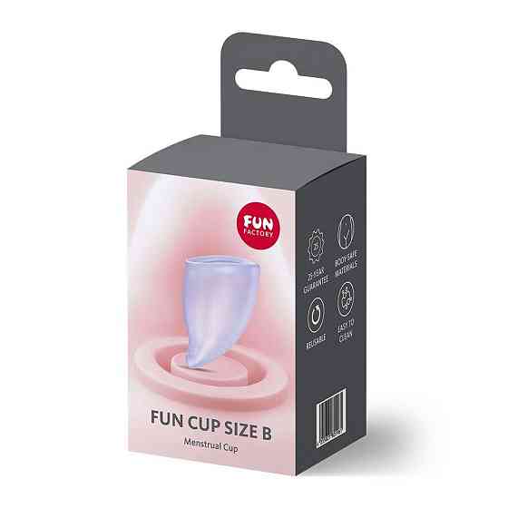Менструальная чаша Fun Factory FUN CUP SIZE B Purple, многоразовая, диаметр 4,3 см, объем 30 мл Sex Aura Киев
