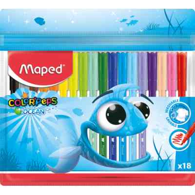 Фломастеры Maped Color Peps Ocean 18 цветов (MP.845721) Винница
