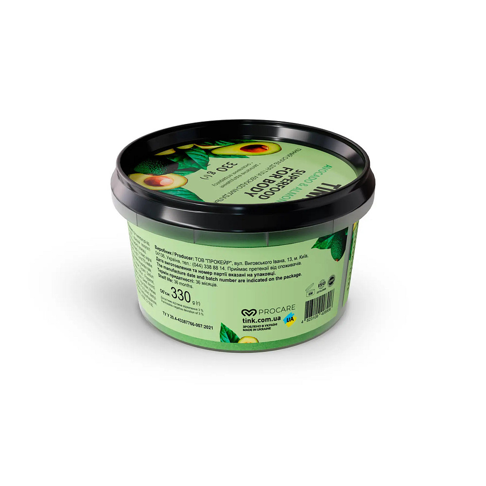 Скраб для тіла пінний Авокадо-Мигдальна олія Tink 330 г Київ - фото 2