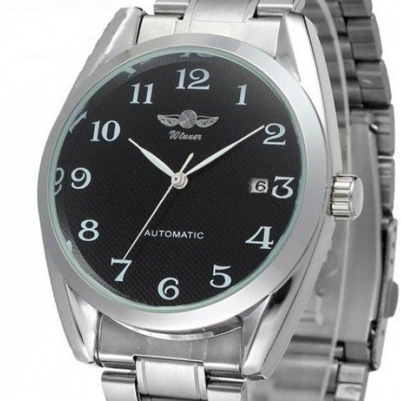 Мужские наручные часы Winner Handsome (Серебристые) Киев - изображение 2