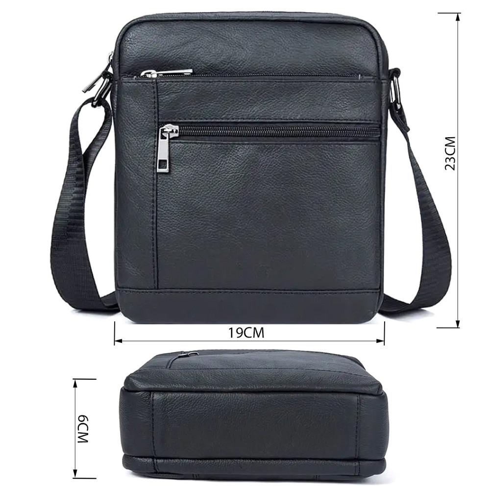 Сумка мужская флотар Черная (Vintage) Киев - изображение 7