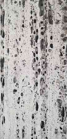 Шпалери вінілові на флізеліні Marburg Travertino 1.06х10 абстракція смужки точки під кору дерева чорні сірі Київ