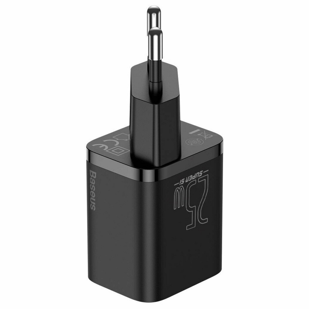 Мережевий зарядний пристрій Baseus Super Si Quick Charger 1C 25W EU Black Київ - фото 3