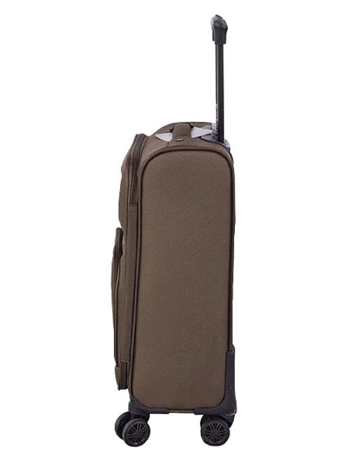 Чемодан тканевый WINGS 6018 малый 55 см коричневый 4 колеса Киев - изображение 2