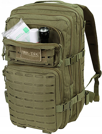 Тактичний Рюкзак 36 літрів із системою Molle 25 мм Mil-Tec від Sturm "Assault Laser Cut" (14002705)  Нововолинськ - фото 3