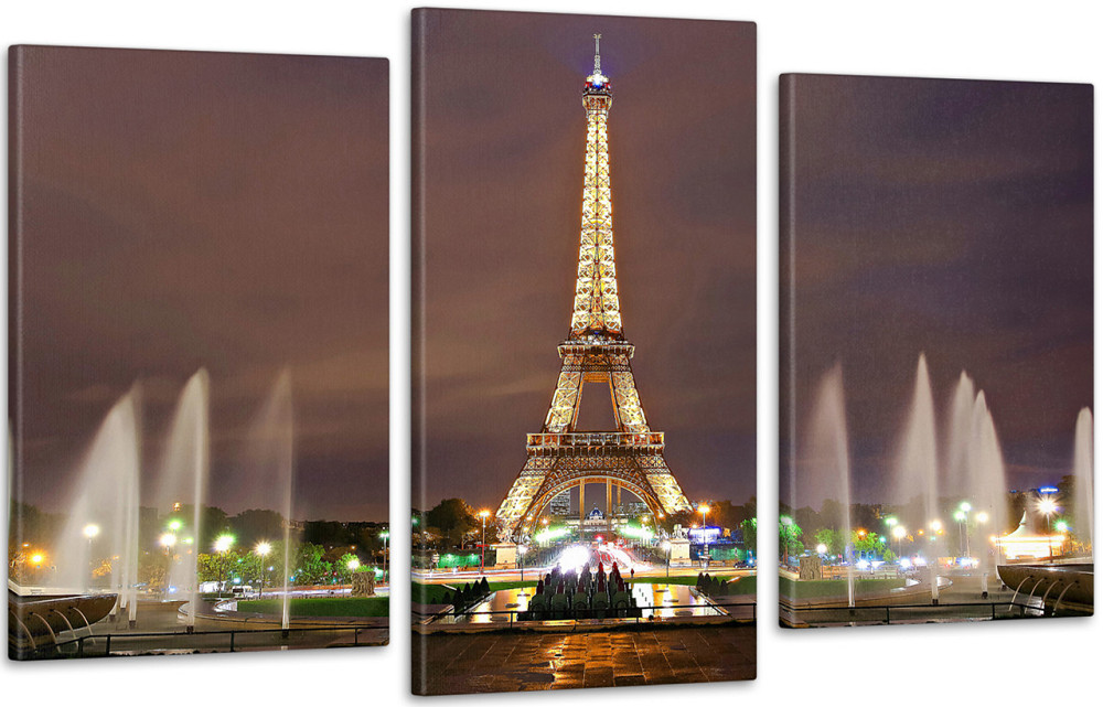 Модульная картина Париж Art-173_3 100x150 см Киев - изображение 1