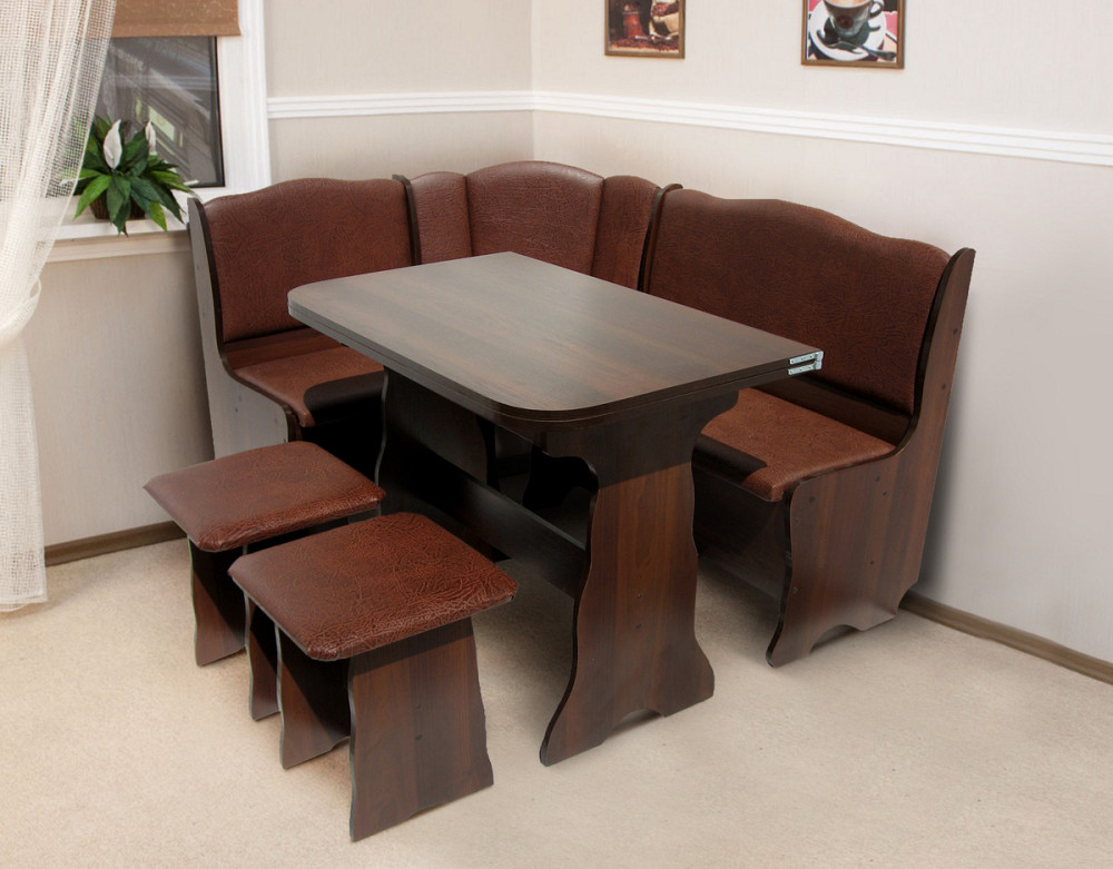 Кухонний гарнітур Гармонія ДСП тем.горіх/шоколад Киев - изображение 1