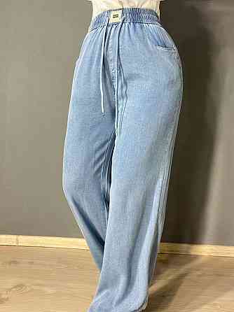 Джинси жіночі Immet 5606-8602 палаццо талія на резинці тенсель блакитні, блакитний, 30, 30, 80 см, 110 см Київ