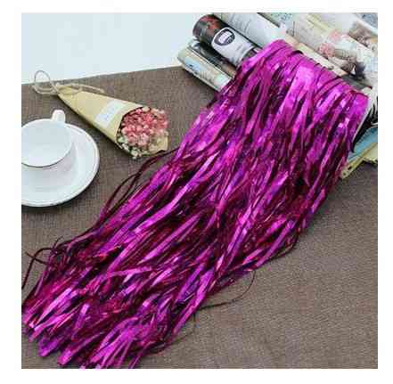 Дощик для фотозони довгий з голограмою 4 м на 1 м малиновий Київ