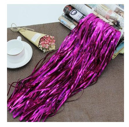 Дощик для фотозони довгий з голограмою 4 м на 1 м малиновий Київ - фото 3