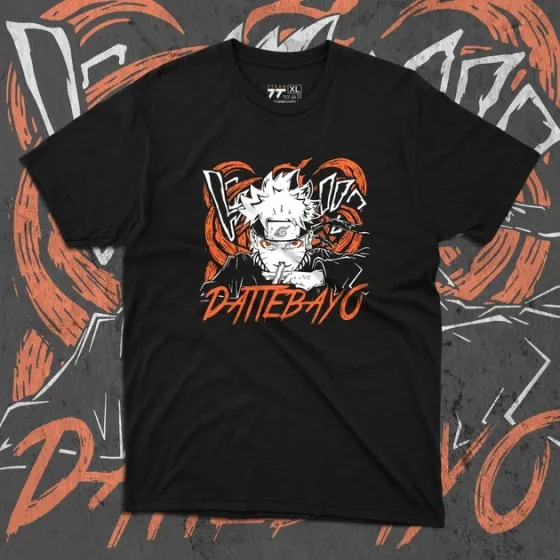 Футболка мужская с принтом Наруто Dattebayo Размер 48 Anime0289 Днепр