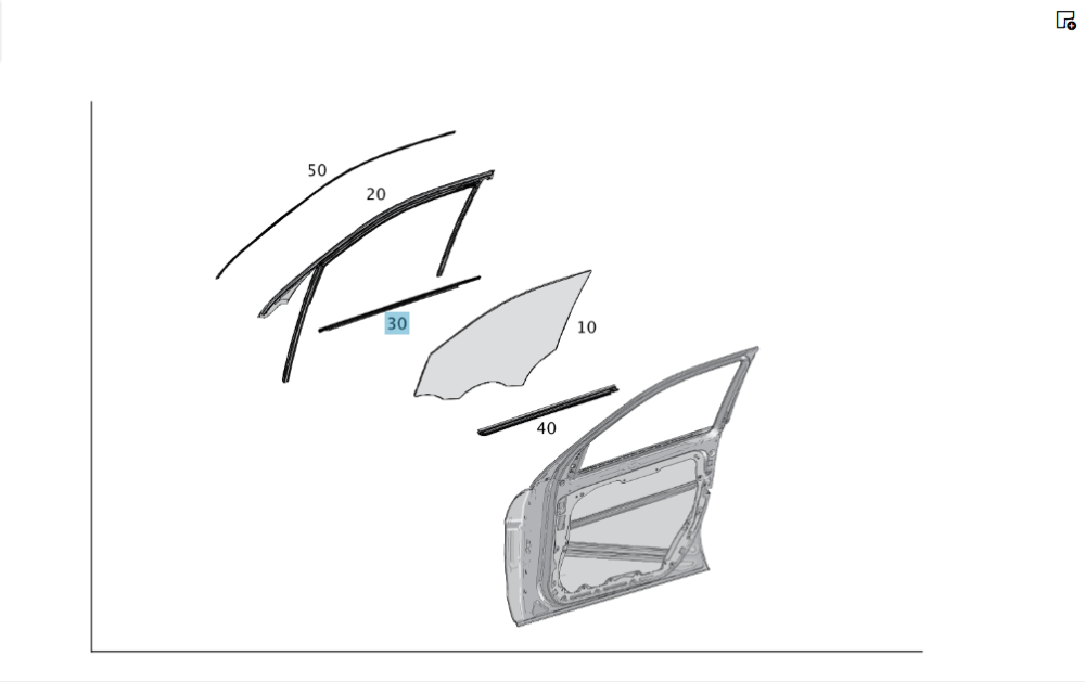 Mercedes-Benz  A1667250165 Хром молдинг під склом передніх лівих дверей ML/GLE W166 GL/GLS X166 Одесса - изображение 3