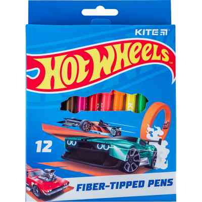 Фломастери Kite Hot Wheels 12 кольорів (HW24-447) Вінниця