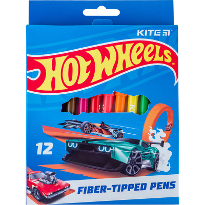 Фломастери Kite Hot Wheels 12 кольорів (HW24-447) Вінниця - фото 1