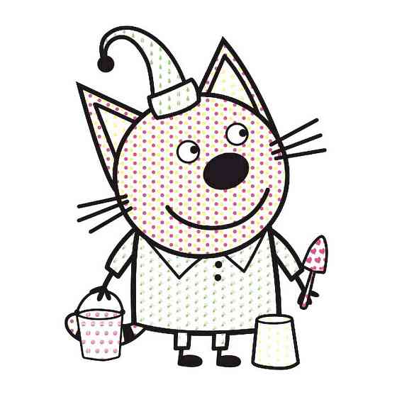 Водяна розмальовка Три Коти. Пляж 1370007 Кольоровий Буль Вінниця