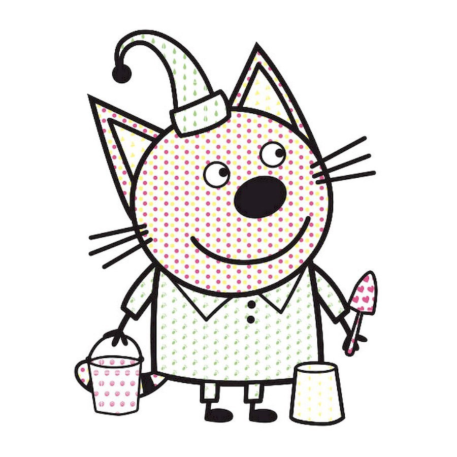 Водяна розмальовка Три Коти. Пляж 1370007 Кольоровий Буль Вінниця - фото 3