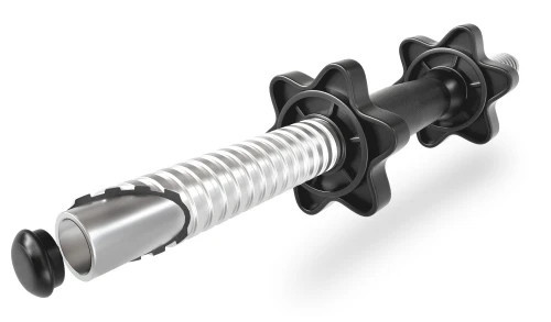 Комплект штанга 2 грифа и гантели HOPSPORT Premium 45 кг набор для фитнеса силовых упражнений Киев - изображение 4