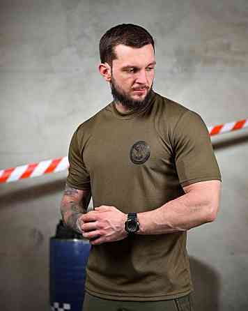 Тактическая потоотводящая футболка  Розвідка oliva ПП7628 Одеса